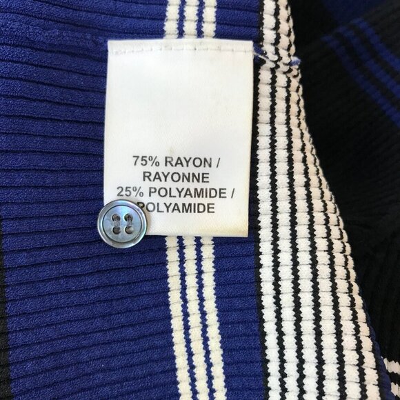 NWOT Judith & Charles Striped Button Down Top Size L - Picture 7 of 7